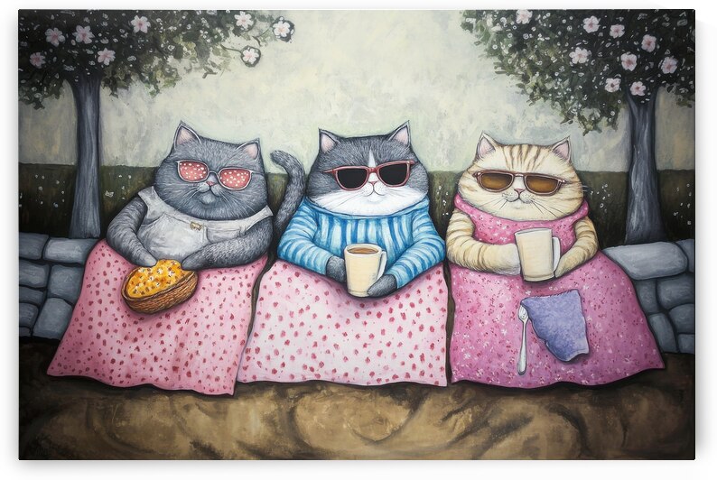 Cat Picnic 01 Cozy Fun by Matthias Hauser