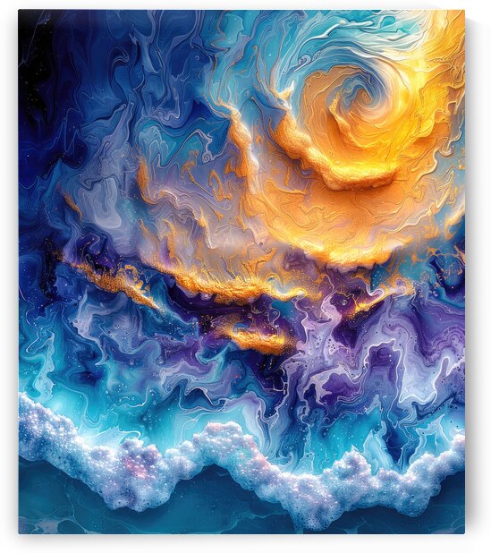Abstract Art Beach and Ocean 06 by Matthias Hauser