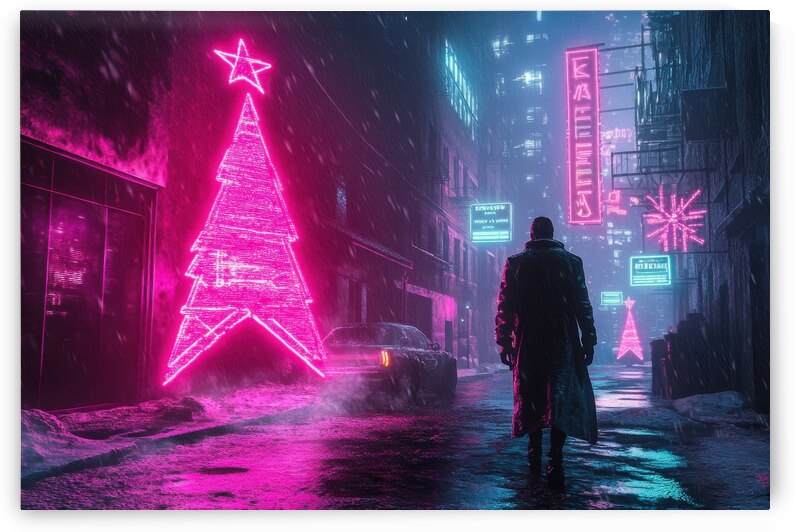 Neon Noel - A Cyberpunk Christmas by Matthias Hauser