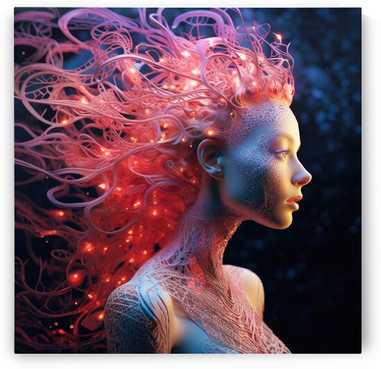 Futuristic Woman Portrait 06 by Matthias Hauser