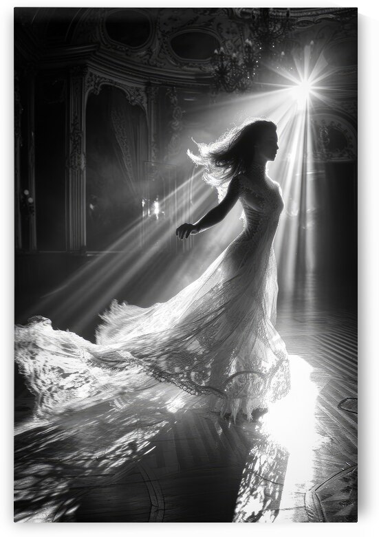 Dancing Woman 01 Black and White by Matthias Hauser