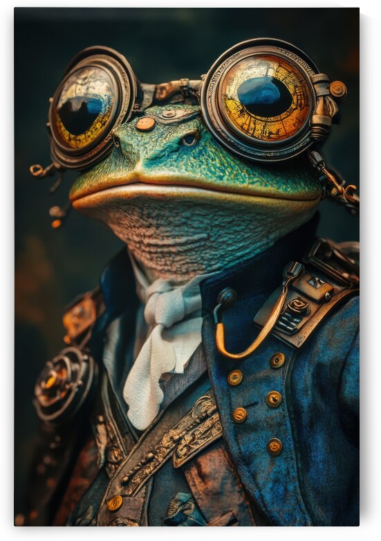 Steampunk Frog Adventurer by Matthias Hauser