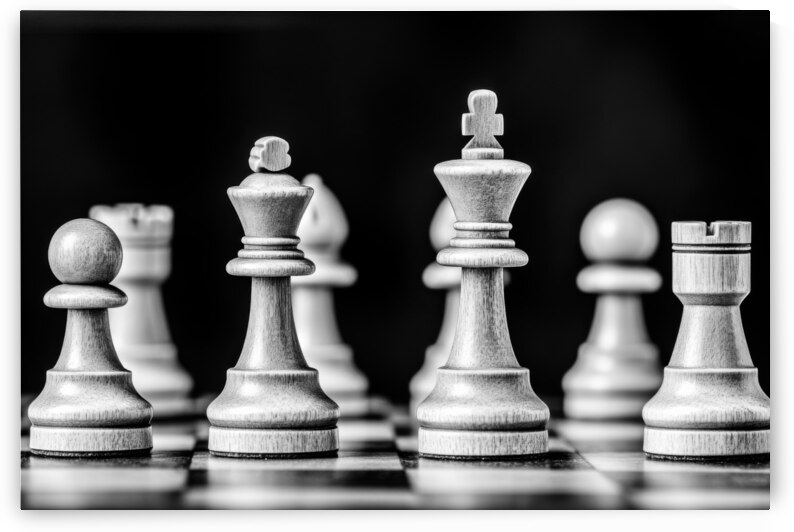 Chess Pieces - Strategic Silence by Matthias Hauser