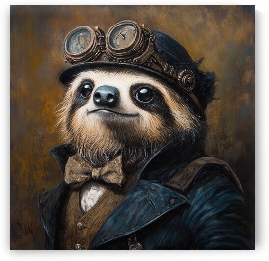 Steampunk Sloth Gentleman by Matthias Hauser