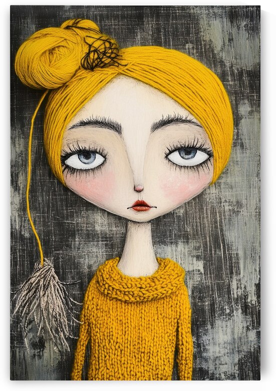 Woman with Yarn and Soul by Matthias Hauser