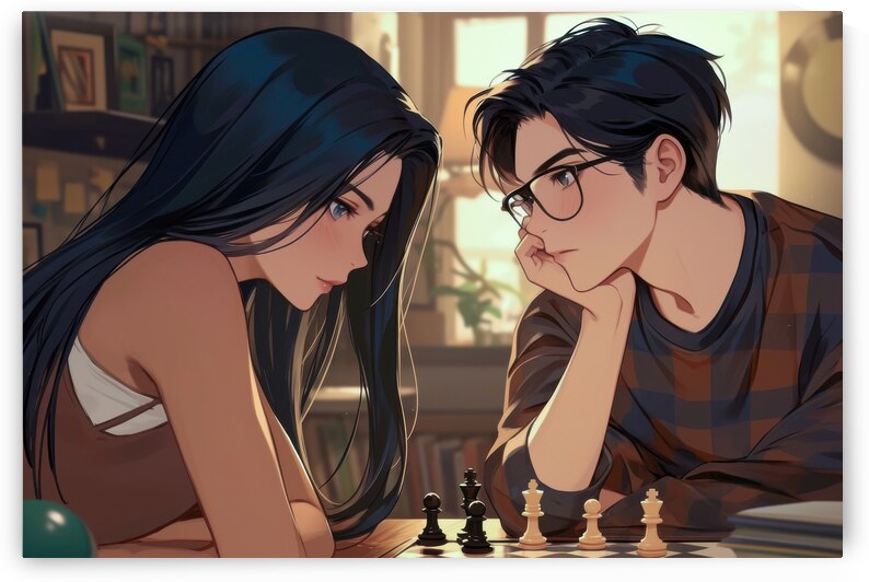 Intimate Chess Duel by Matthias Hauser