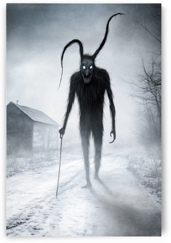 Krampus in the Winter Fog by Matthias Hauser