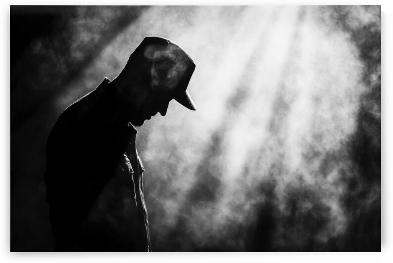 Silent Reflection - A Veterans Silhouette by Matthias Hauser