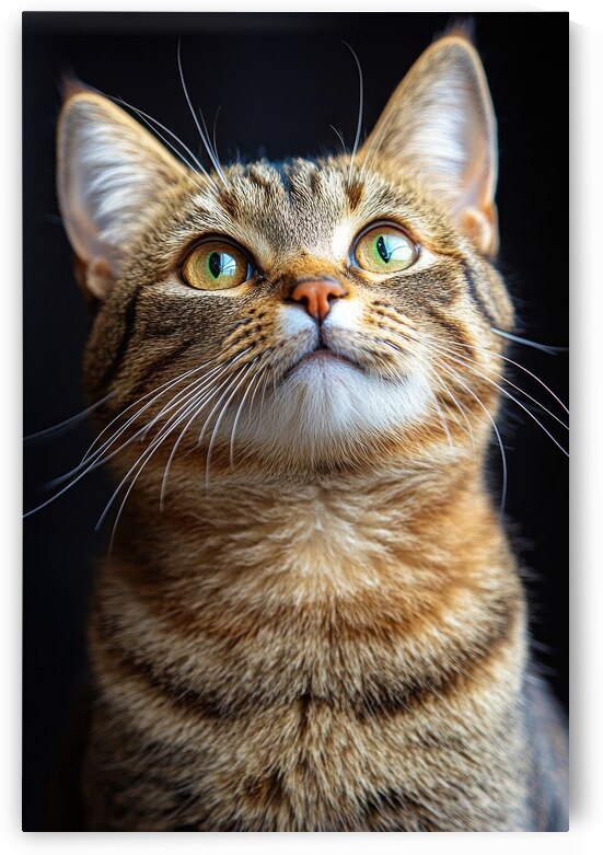 Curious Tabby Cat - A Portrait of Wonder by Matthias Hauser