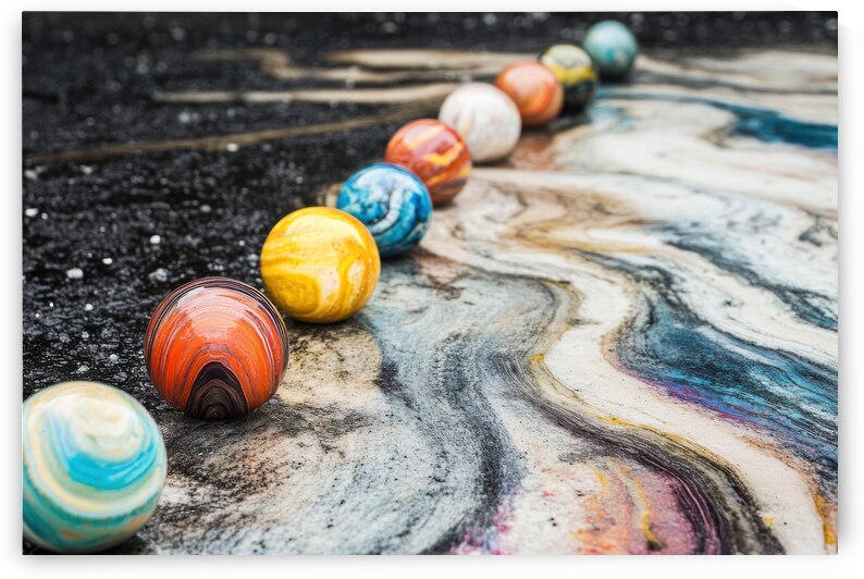 Colorful Celestial Marbles by Matthias Hauser