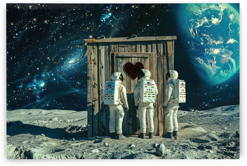 Space Outhouse - A Cosmic Pitstop by Matthias Hauser
