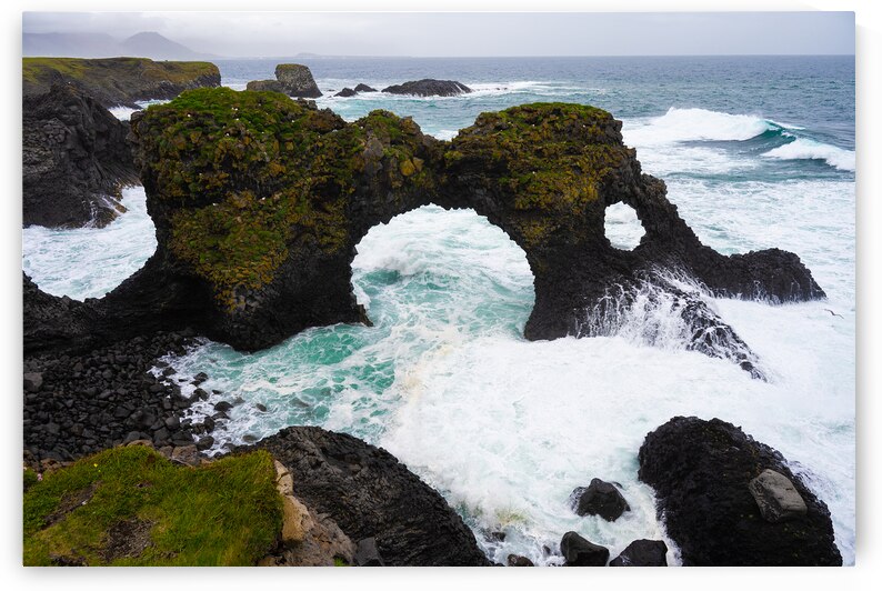 Gatklettur Rock Arch in Iceland by Matthias Hauser
