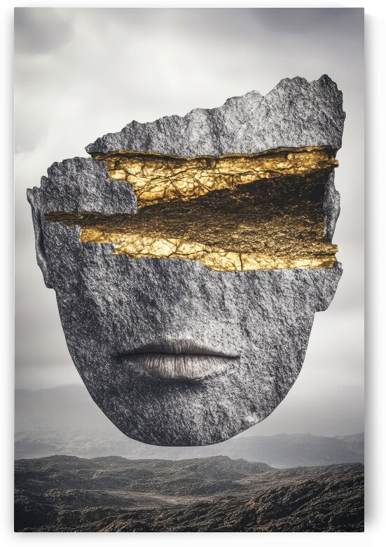 Fragmented Essence Gold and Silver by Matthias Hauser
