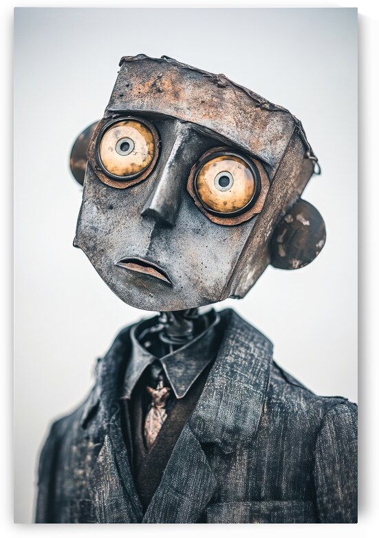 Vintage Robotic Soul - Melancholy Metalman by Matthias Hauser