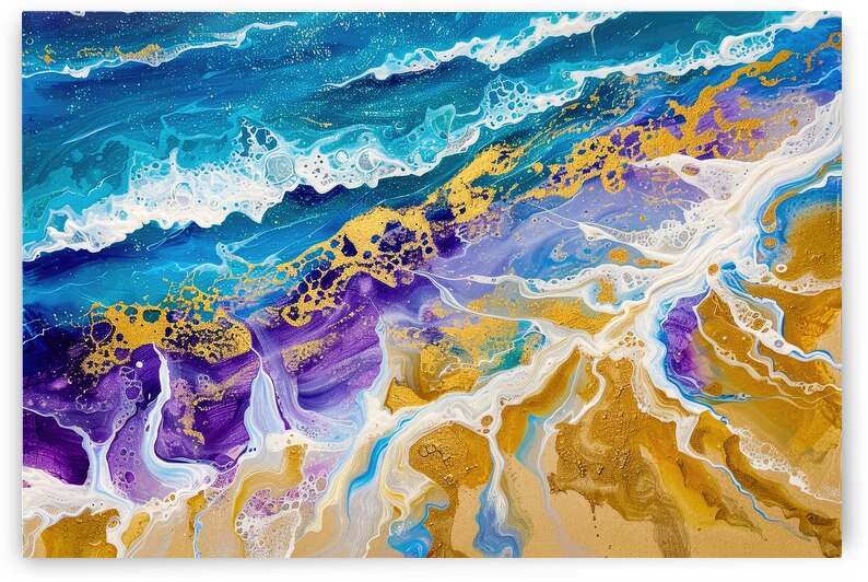 Abstract Art Beach and Ocean 02 by Matthias Hauser