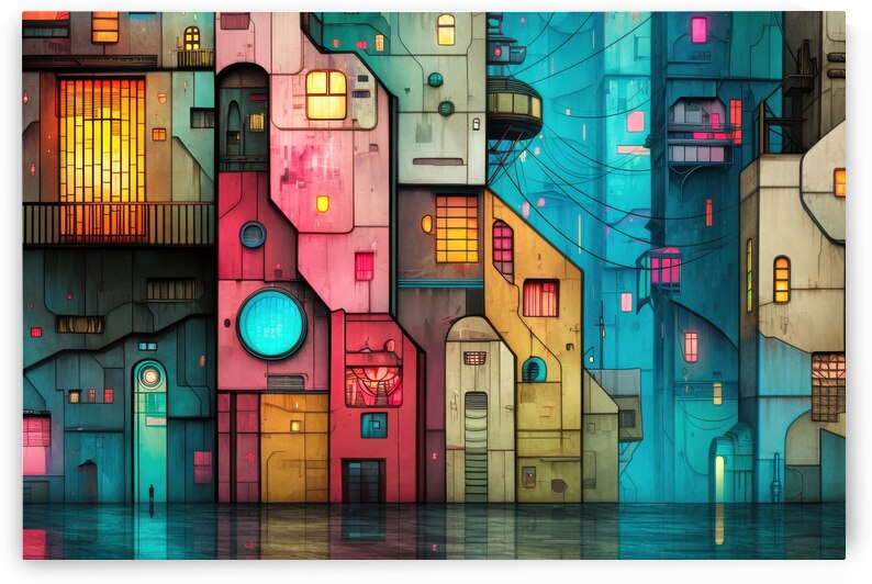 Cyberpunk Dreamscape - Neon Metropolis by Matthias Hauser