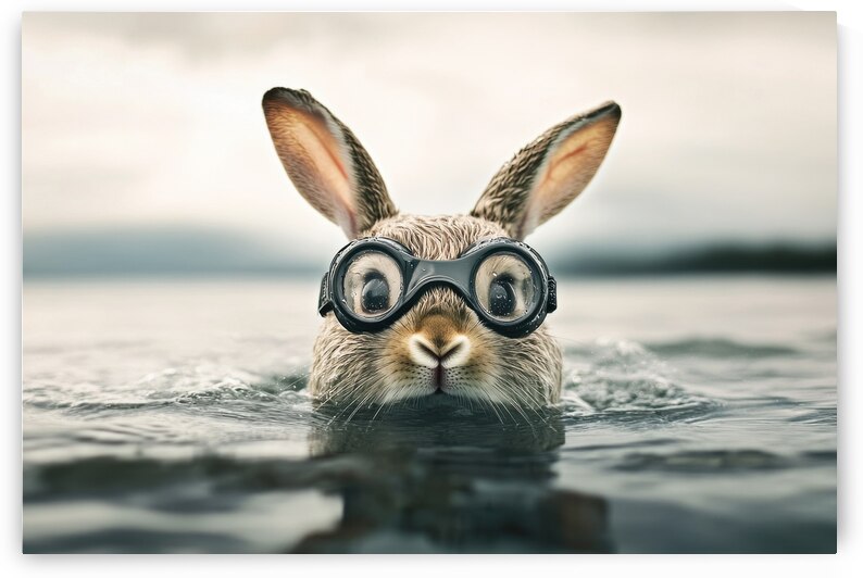 Funny Bunny - Swimming in Style by Matthias Hauser