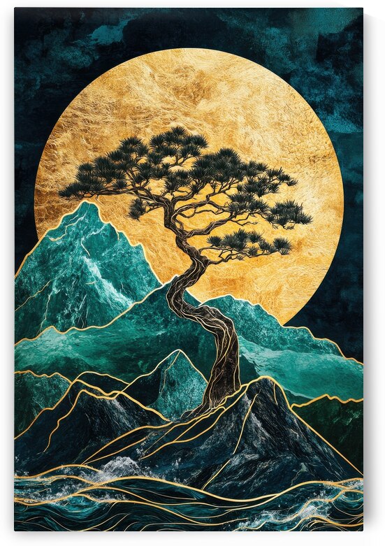 Tree of Wisdom - Golden Tranquility by Matthias Hauser