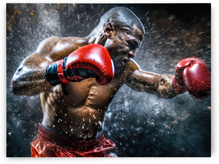 Boxing Fight 01 Powerful Boxer by Matthias Hauser