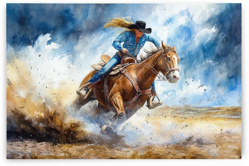 Riding the Storm - The Spirit of Barrel Racing by Matthias Hauser