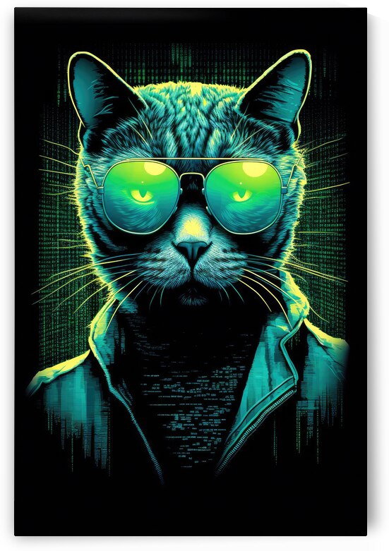 Cool Cat in Cyberspace 01 by Matthias Hauser