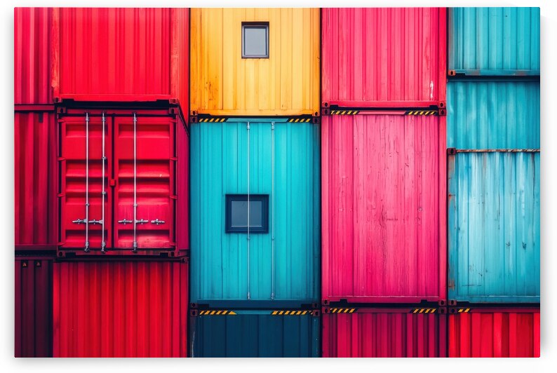 Colorful Shipping Containers by Matthias Hauser