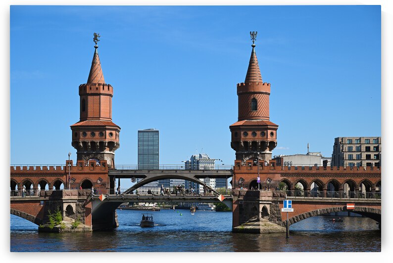 Oberbaum Bridge Berlin Germany 01 by Matthias Hauser