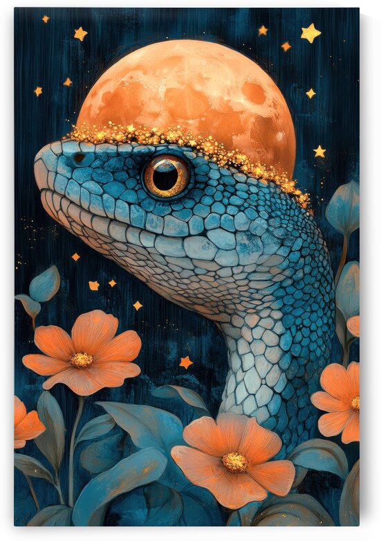 Lunar Bloom - Serpent Moonlight Crown by Matthias Hauser