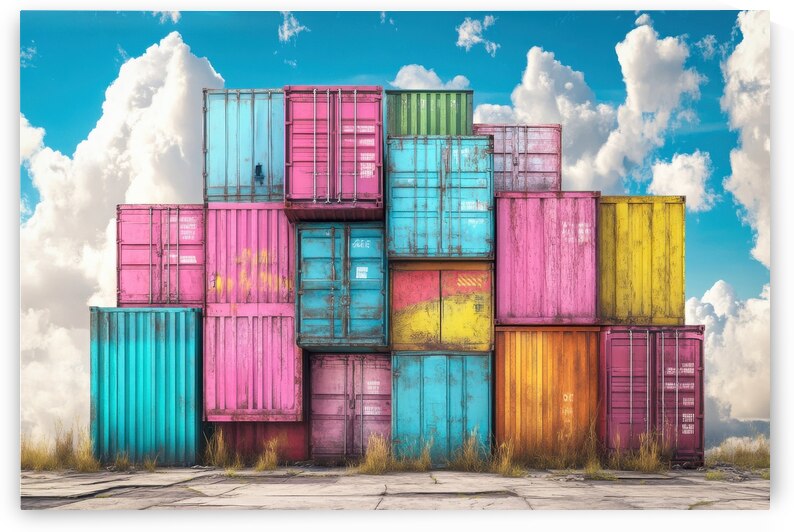 Colorful Container Chaos by Matthias Hauser