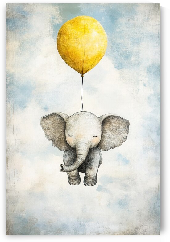 Whimsical Floating Elephant 01 by Matthias Hauser