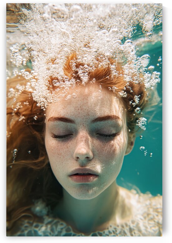 Young Woman - Underwater Tranquility by Matthias Hauser
