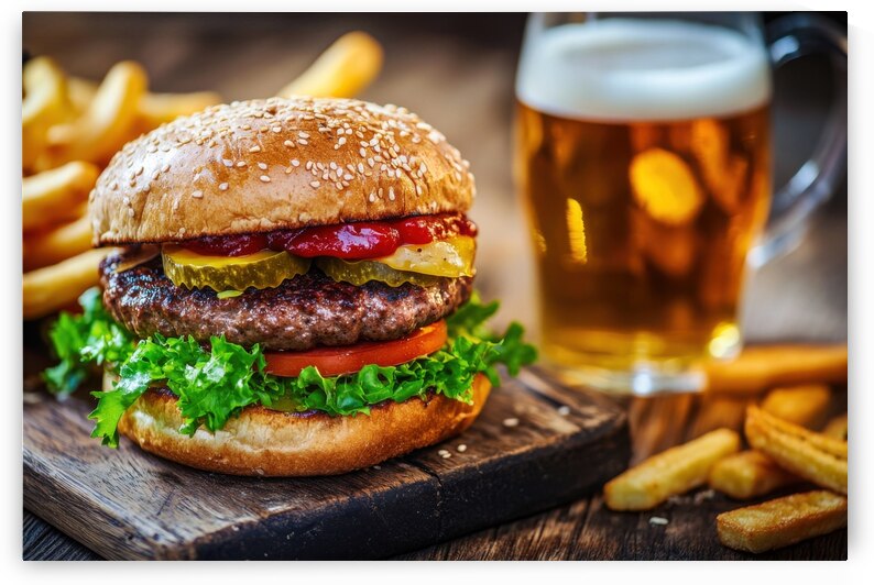 Burger and Beer - Perfect Pairing by Matthias Hauser