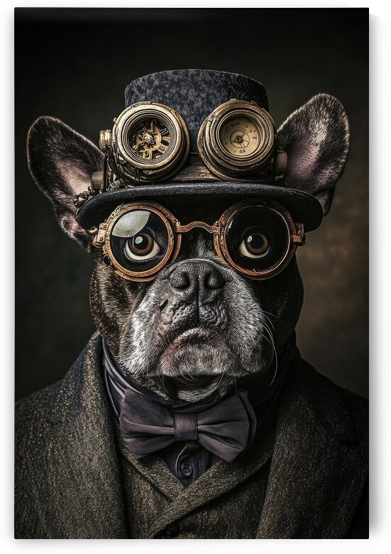 Distinguished Steampunk Bulldog by Matthias Hauser