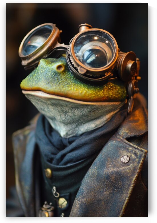 The Steampunk Frog Scholar by Matthias Hauser
