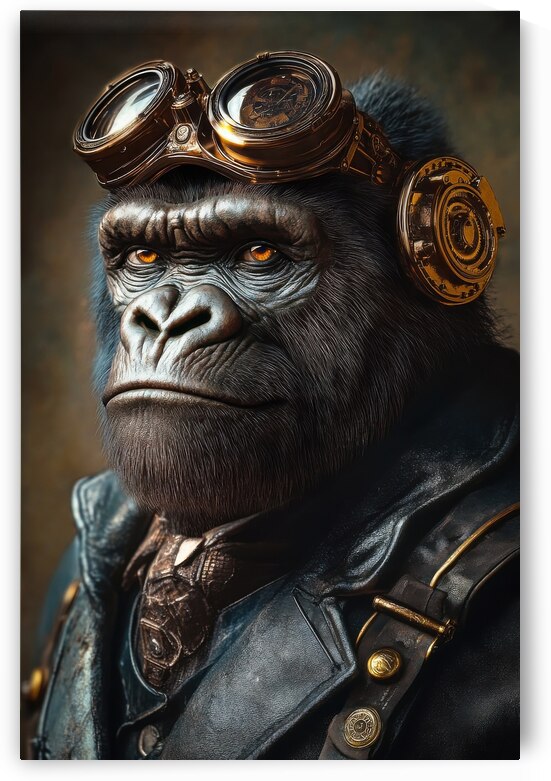 The Steampunk Gorilla Commander by Matthias Hauser