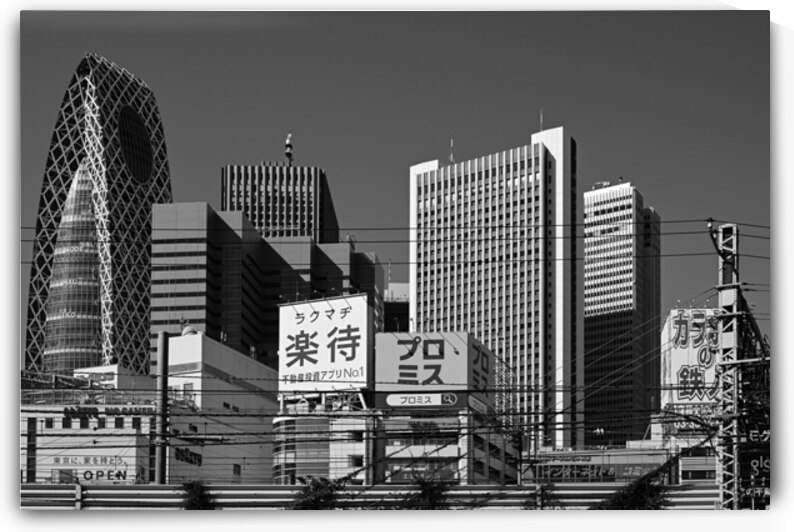 Urban Tokyo Geometry - Shinjuku Skyline by Matthias Hauser