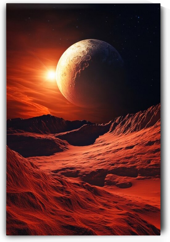 Red Planet Fantasy Landscape by Matthias Hauser