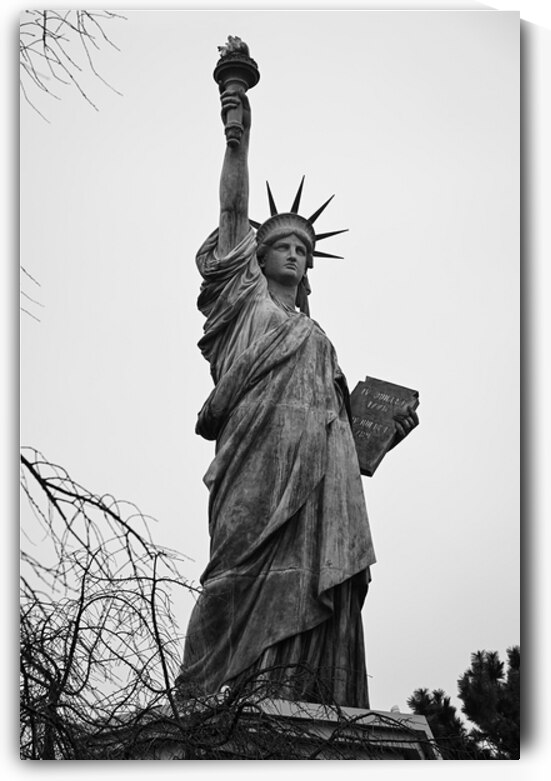 Statue of Liberty - Tokyo Edition in Black and White by Matthias Hauser