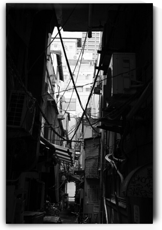 Tangled Silence - Urban Alley in Tokyo by Matthias Hauser