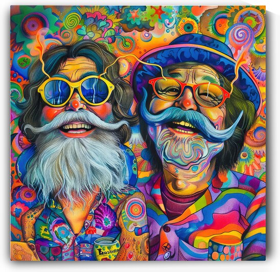 Happy Psychedelic Hippies 05 by Matthias Hauser
