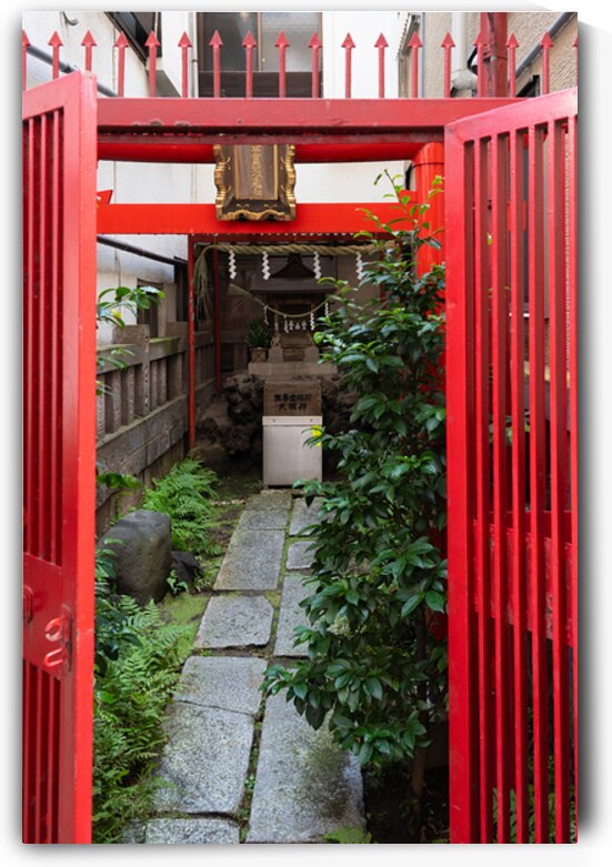 Hidden Shrine in Asakusa Tokyo Japan by Matthias Hauser