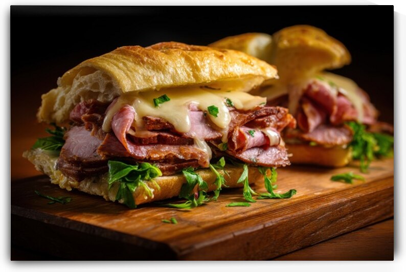 Melted Majesty - Meat and Cheese Sandwich by Matthias Hauser