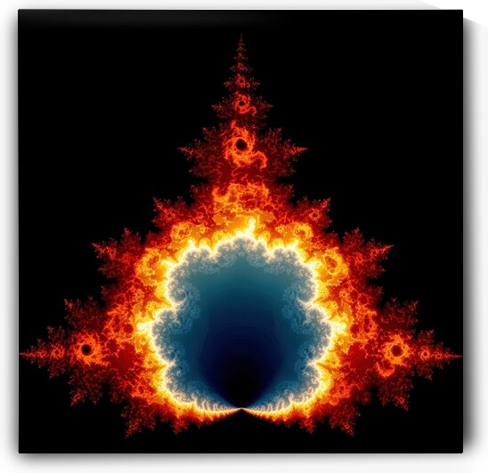 Flame Fractal - Mandelbrot Fire and Ice by Matthias Hauser