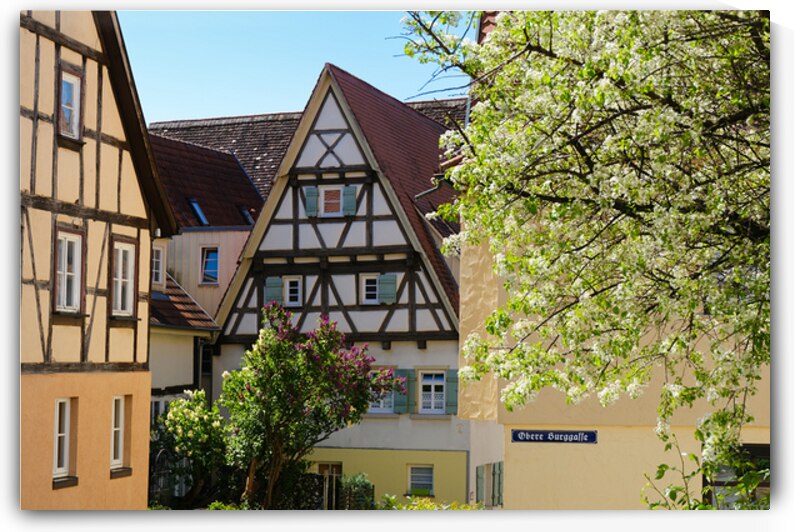Historic Building in Sindelfingen Germany - Golden Afternoon Light by Matthias Hauser
