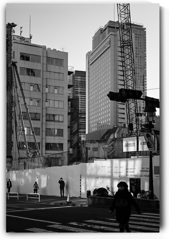 Shadows and Structures - Morning Light in Shibuya Tokyo by Matthias Hauser