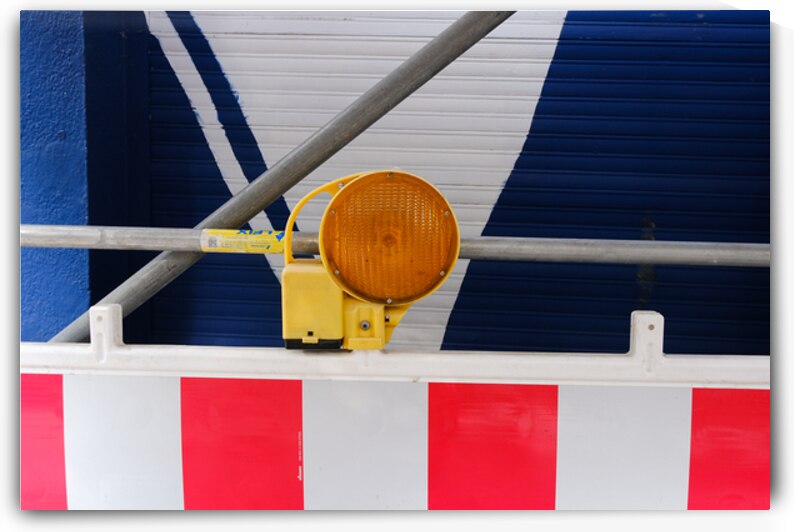 Construction Warning Light Berlin by Matthias Hauser