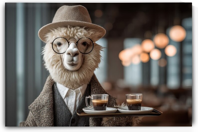 Alpaca with Espresso - Hipster Coffee Vibes by Matthias Hauser