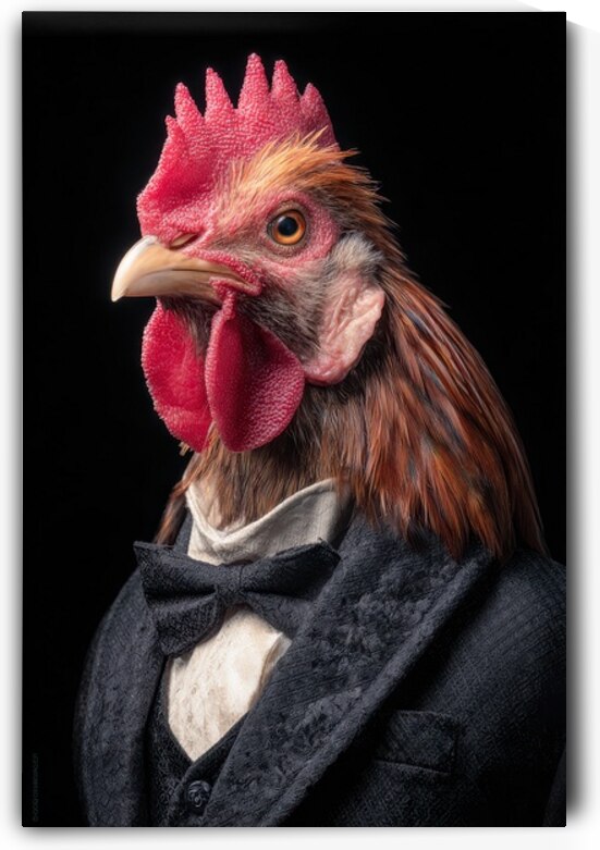 The Regal Rooster - Dressed for the Occasion by Matthias Hauser