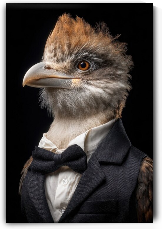 Well-Dressed Bird - Feathers and Formality by Matthias Hauser