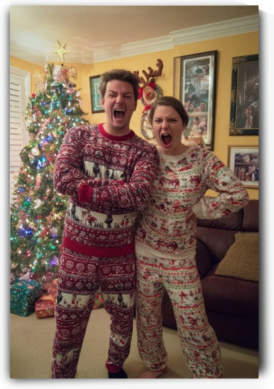 Holiday Meltdown in Matching Sweaters by Matthias Hauser